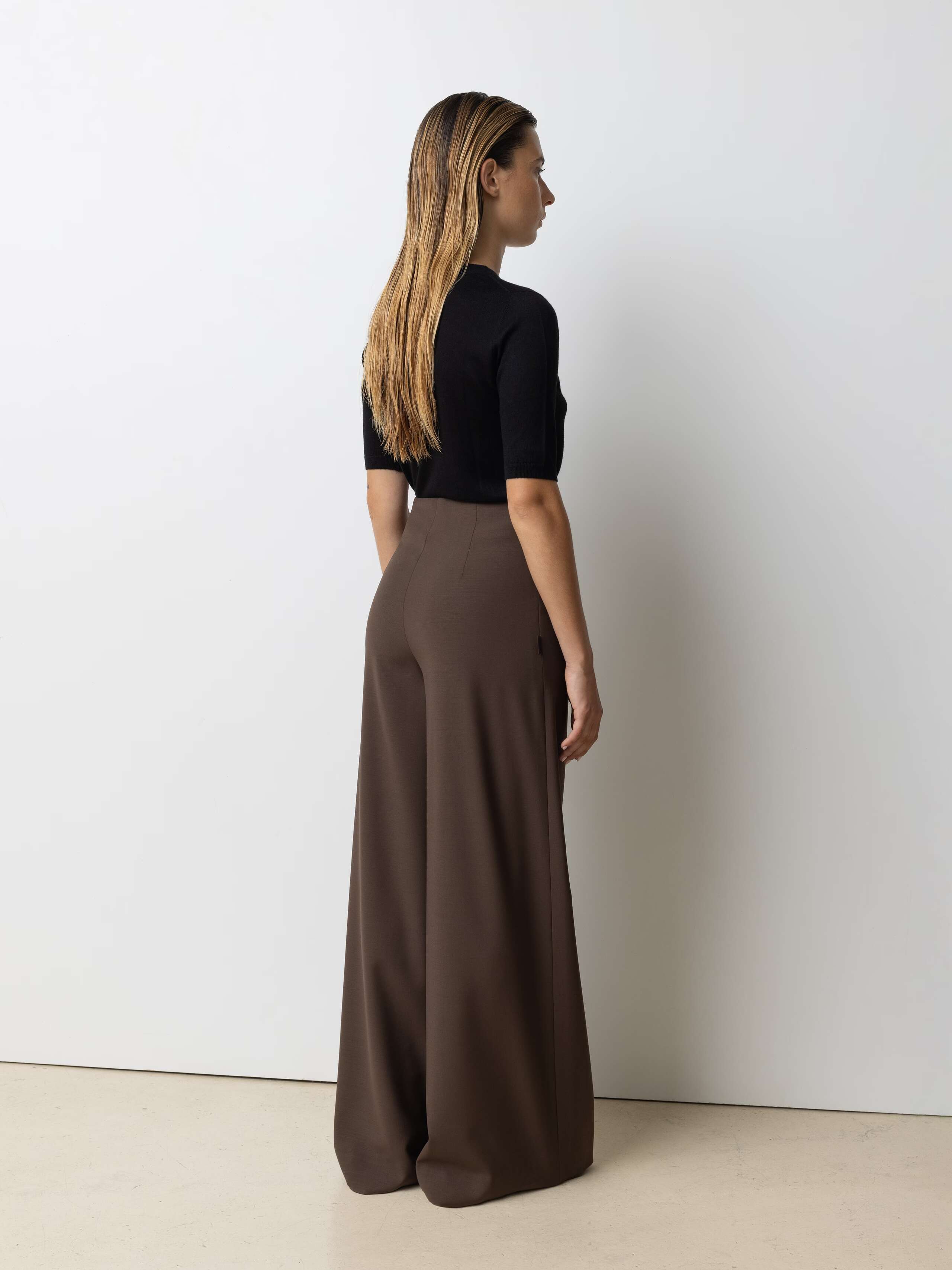 THE ROW Willow pleated wool and mohair-blend wide-leg pants | NET-A-PORTER